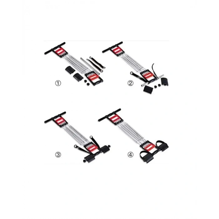 Mey İthalat® Ayarlanabilir Elastik Yaylı Ergonomik Tasarımlı Kas Güçlendirme Seti