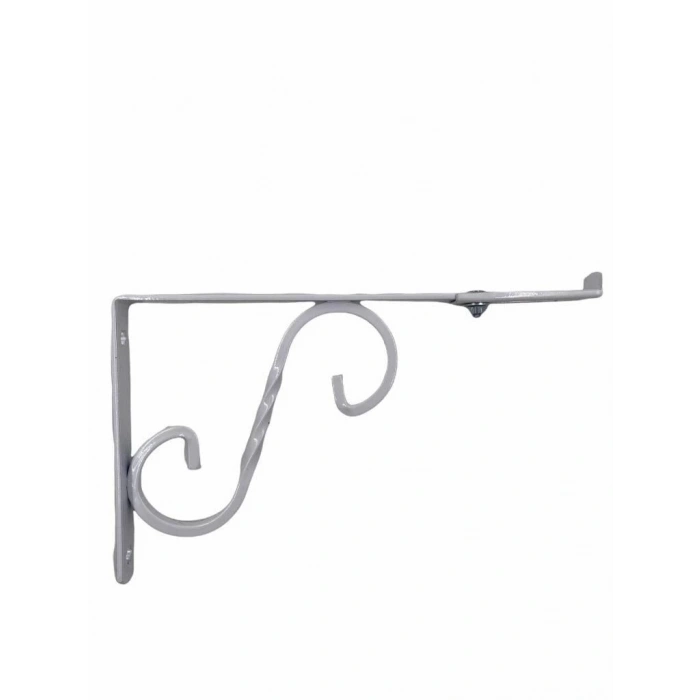 Mey İthalat® Ayarlı Ferforje Raf Altı No:2 Beyaz 20X15