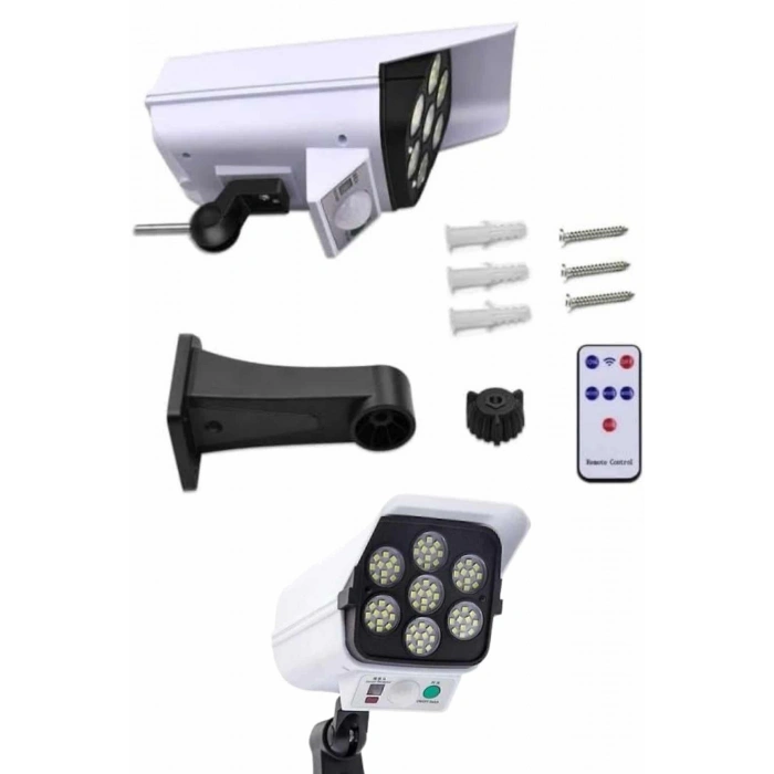 Mey İthalat® Bahçe Aydınlatması Hareket Sensörlü Led Aydınlatma Kamera Görünümlü