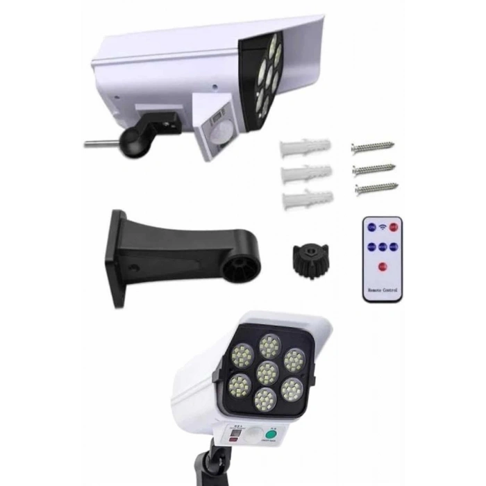 Mey İthalat® Bahçe Aydınlatması Hareket Sensörlü Led Aydınlatma Kamera Görünümlü