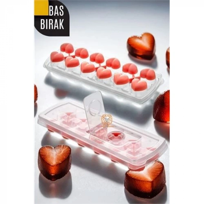 Buz Kalıbı - Bas-Bırak Kapaklı Silikon Buz Kalıbı 720630