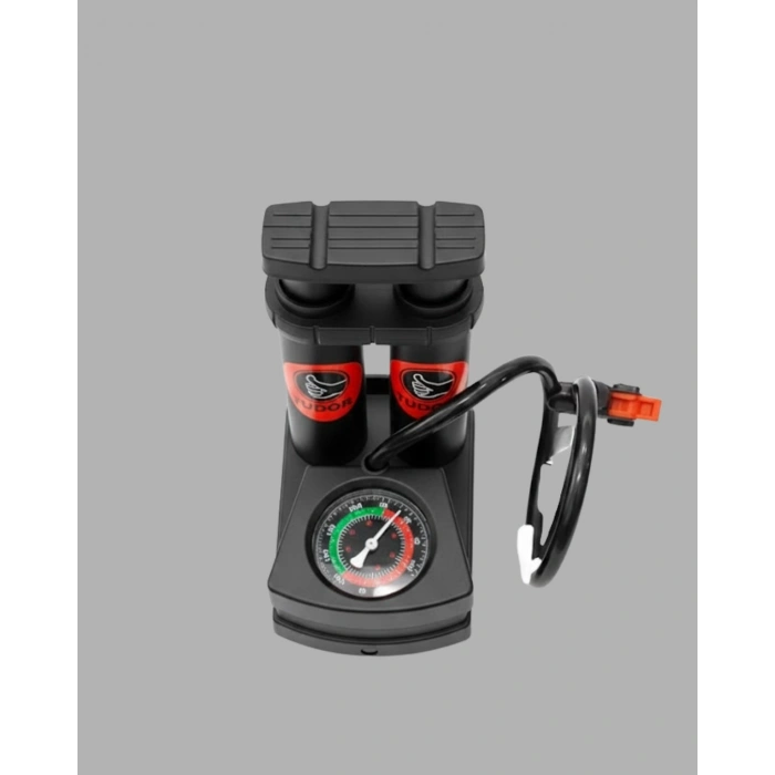 Mey İthalat® Basınç Saatli Ayak Pompası Bisiklet ve Araç Uyumlu
