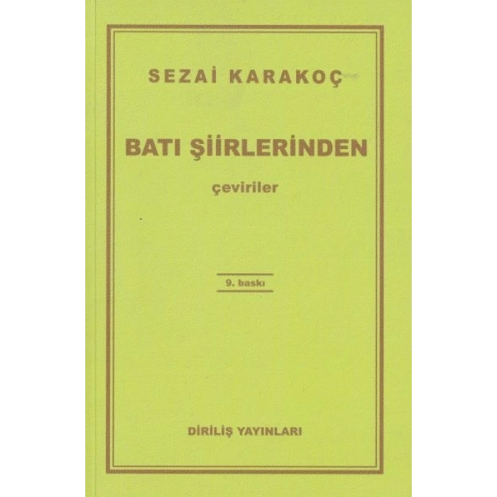 Batı Şiirlerinden Çeviriler