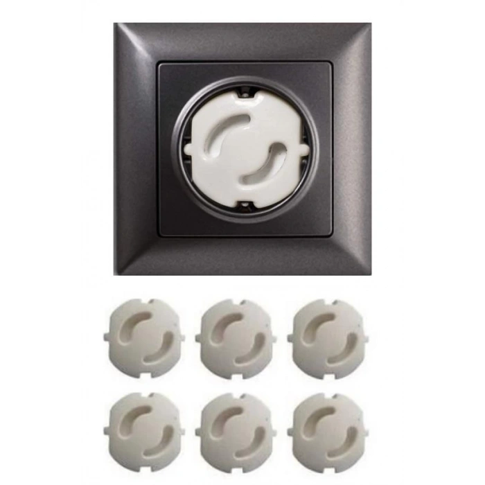Bebek Çocuk Priz Koruma Kapağı (6 Adet) Çocuk Güvenliği, Priz Muhafazası, Priz Kapatıcı (5047)