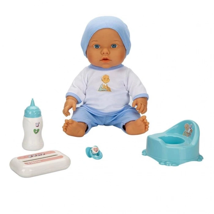 Mey İthalat® 1030141 Sesli Tuvalet Zamanı Bebek Seti 32 cm -