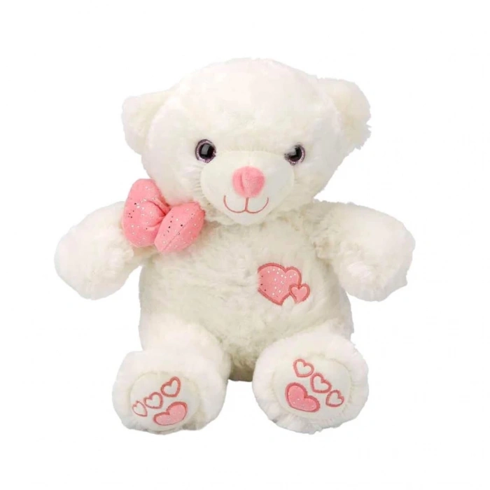 Mey İthalat® 3186 Papyonlu Peluş Ayı 30 cm -