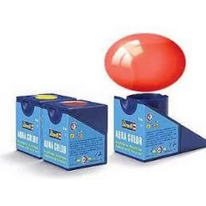 Mey İthalat® Aqua Color Red - Clear Boya- 18 ml