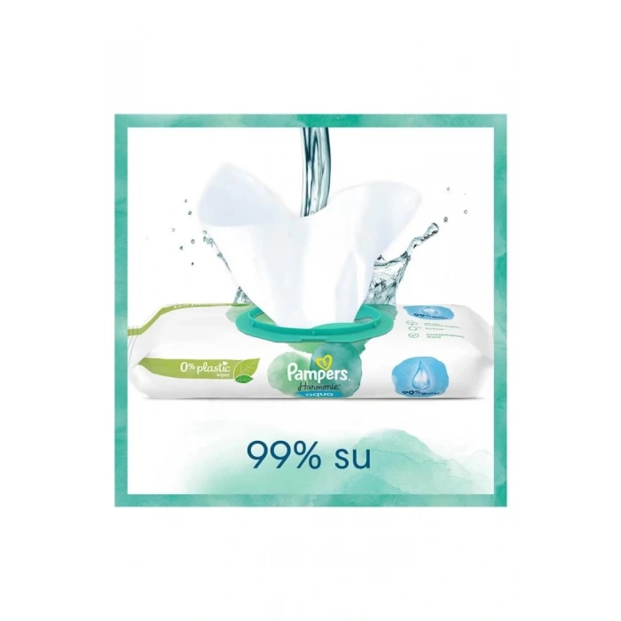 Mey İthalat®   Aqua Pure Islak Havlu Mendil 3Lü 144 Yaprak