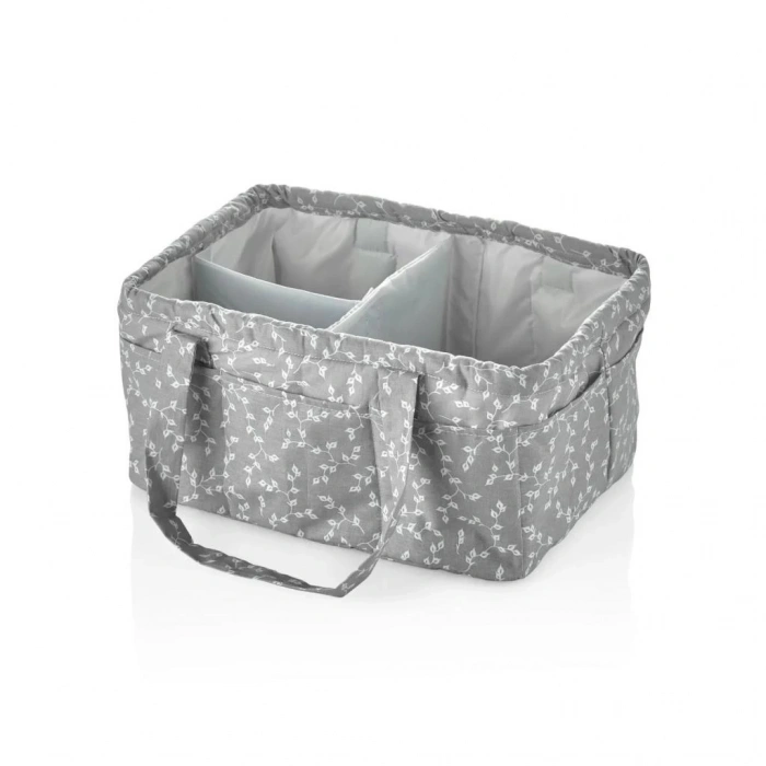 Mey İthalat®  Katlamalı Anne & Bebek Organizer 795 Gri Çiçek