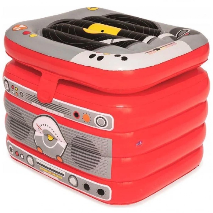 Mey İthalat®  Retromusic Portatif Şişme Buzdolabı 31 Litre