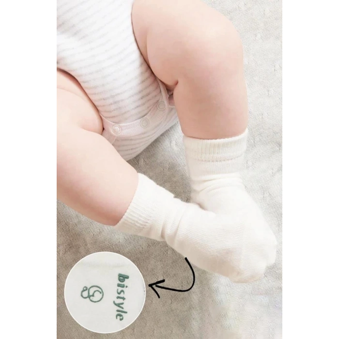 Mey İthalat®  Puanlı Kaymaz Penye Soket Çorap 3Lü BS10108 Nil (ADET FİYATIDIR)