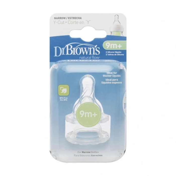 Mey İthalat®   Dar Ağız Y Kesim 2Li Silikon Biberon Emziği