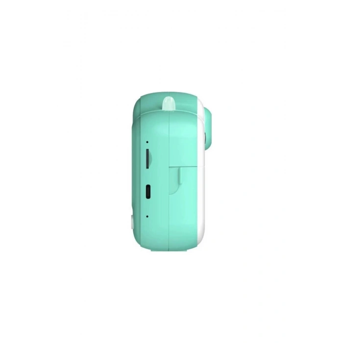 Dijital Video Kayıt Fotoğraf Çocuk Kamerası Anlık Termal Resim Kağıt Baskılı Mavi