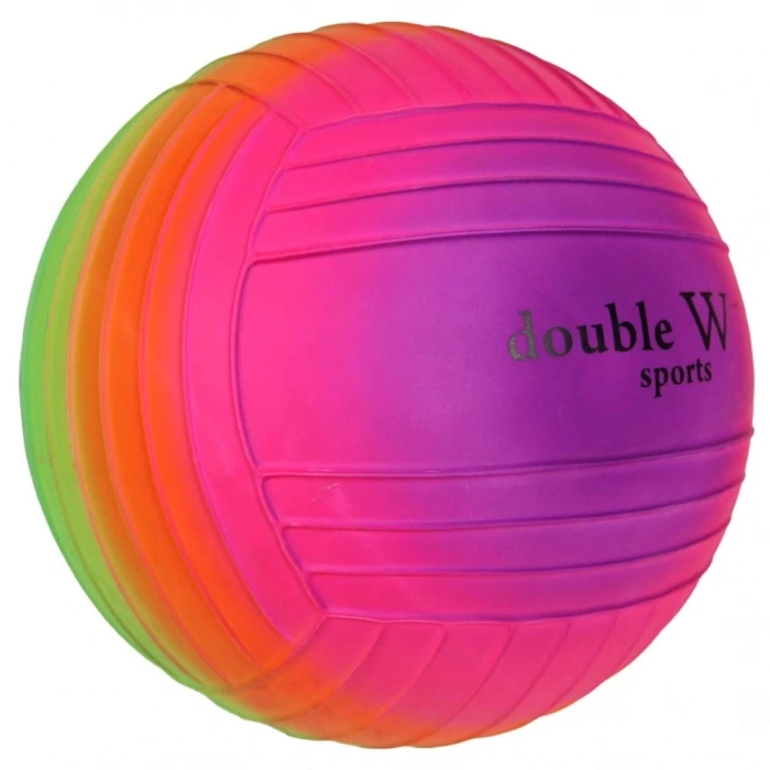DoubleWSportsGökkuşağıTırtıklıPVCTop23cm
