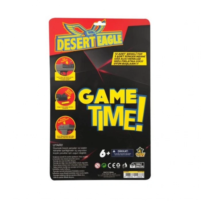 Mey İthalat® ER-132 Dart ve Top Atan Desert Eagle Tabanca  - Erdem Oyuncak