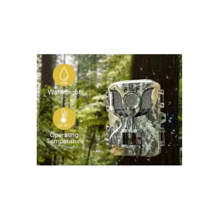 Fotokapan Kamera 16mp Full Hd 1080p Gece Görüşlü 2 Inç Lcd Ekran Su Geçirmez