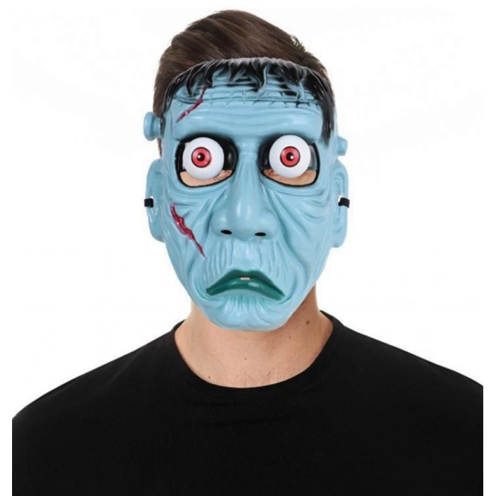 Frankenstein Temalı Sallanan Oynar Gözlü Maske