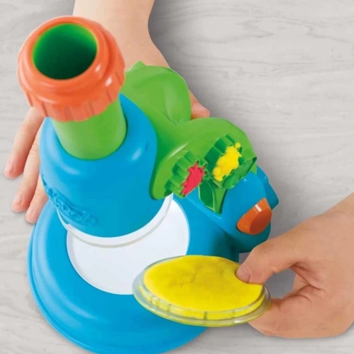 Mey İthalat® G0494 Play-Doh Işıklı Mikroskop Oyun Seti +3 yaş