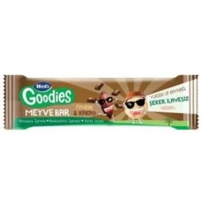 Hero Goodies Findık Kakao Meyve Bar 30 Gr