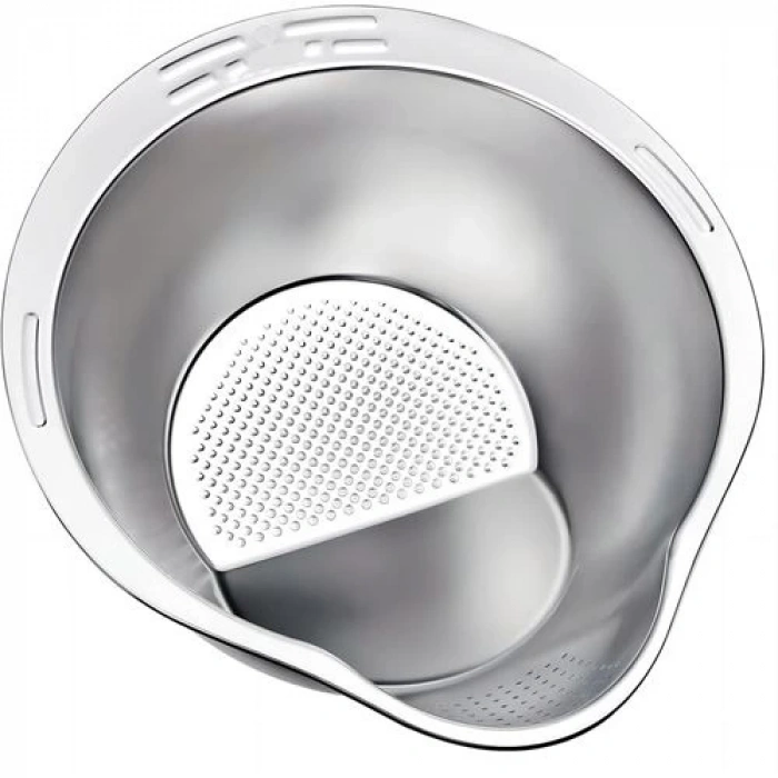 Inox Süzgeç Pirinç Makarna Salata Süzgeci 304 Paslanmaz Çelik 2 ADET