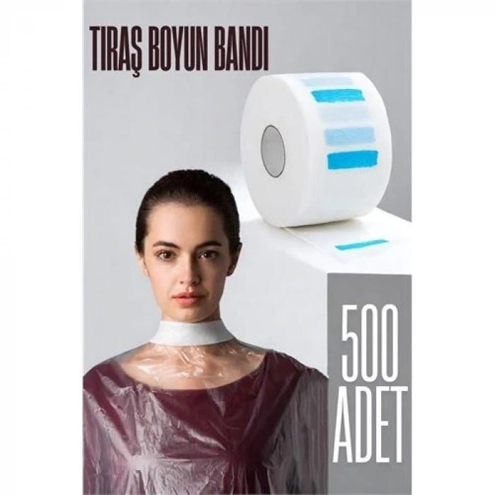 Kuaför Tıraş Boyun Bandı - Berber Boyun Bandı Tek Kullanımlık Boyun Bandı 500 Adet
