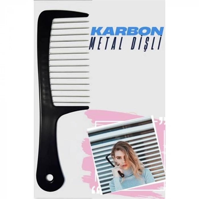 Metal Dişli Masaj Etkili Saç Açma Tarağı