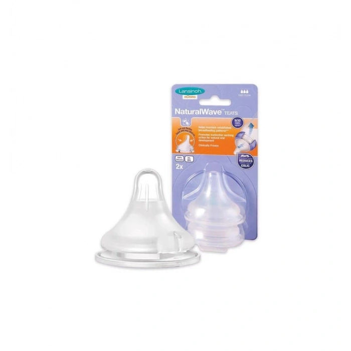 Mey İthalat®   Natural Wave Biberon Emziği Orta Akış 2Li