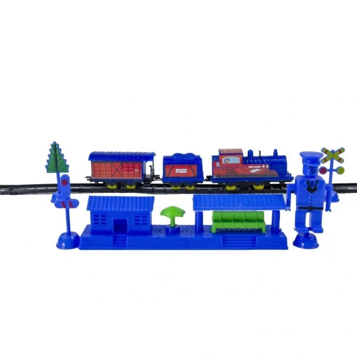 Nessiworld 020002 İstasyonlu Tren Kırmızı -UJtoys