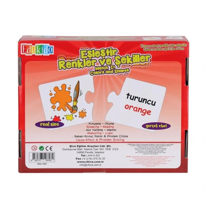 Mey İthalat® 1001-CS Eşleştir Renkler ve Şekiller