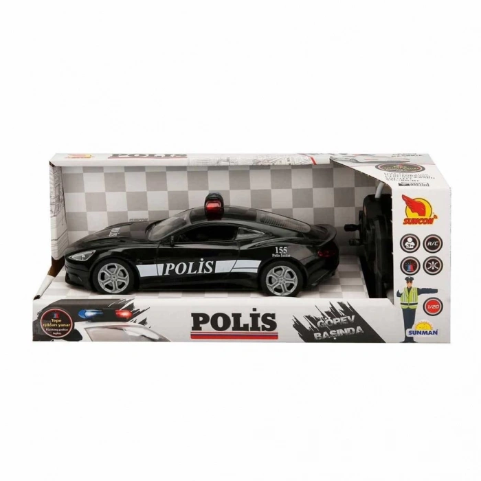 Nessiworld 20357 Uzaktan Kumandalı Suncon Işıklı Polis Arabası 21 cm