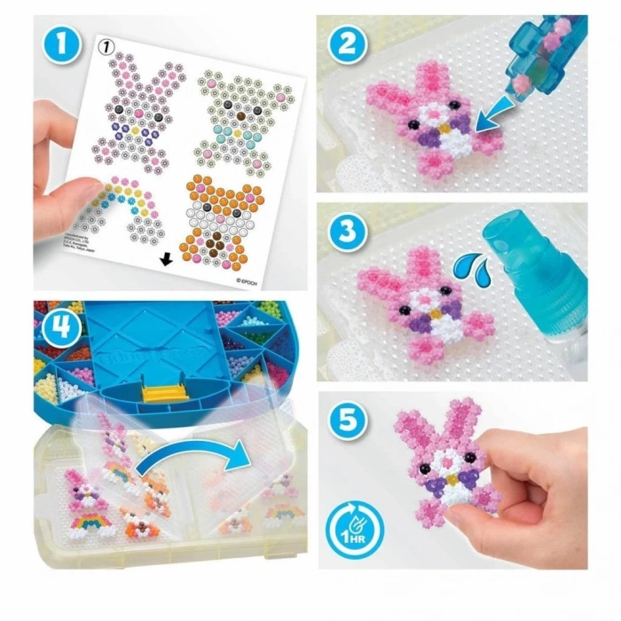 Nessiworld 31912 AquaBeads Çantalı Başlangıç Seti 900 parça +4 yaş