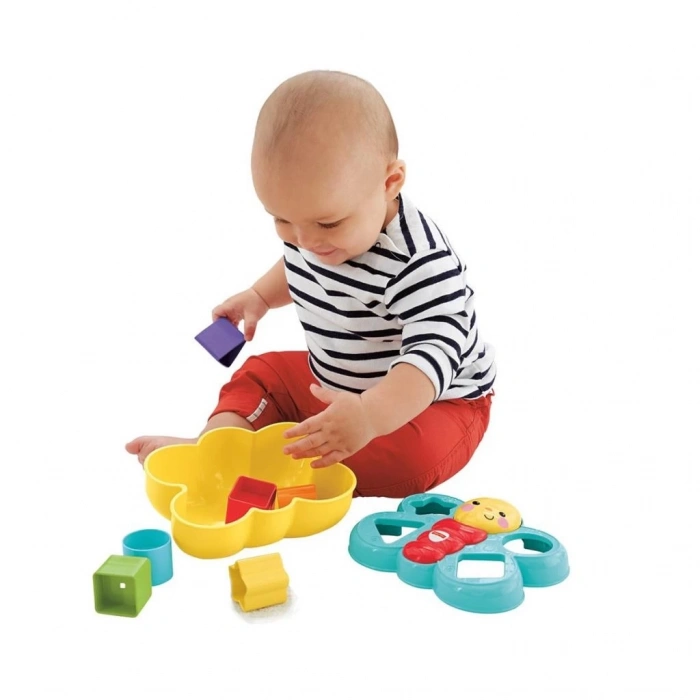 Nessiworld CDC22 Fisher-Price® Şekil Eşleştirme Arkadaşı Kelebek / Sıralama ve Şekil Ayırma Oyuncakları