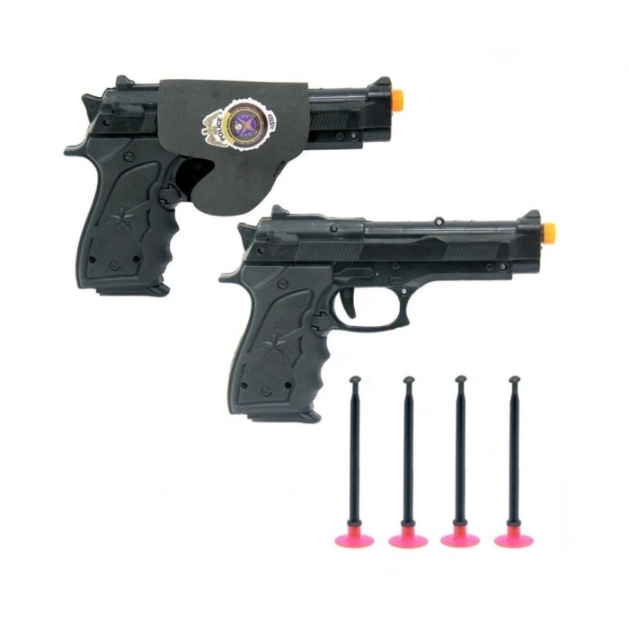 Mey İthalat® FAB 1414 2li Silahlı Polis Oyun Seti -Prestij