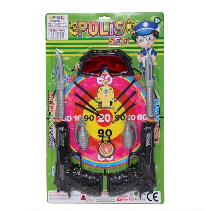 Nessiworld FAB 7070  EL BOMBALI POLİS SETİ KARTELA