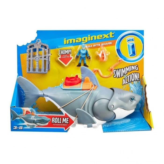 Nessiworld GKG77 Imaginext - Çılgın Köpekbalığı Oyun Seti