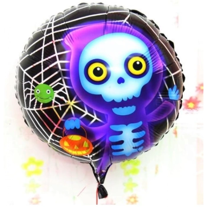 Nessiworld  Halloween İskelet Hayalet Folyo Balon 18 inç