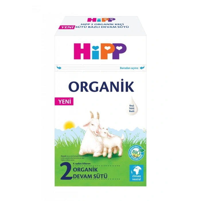 Mey İthalat®   2 Organik Keçisütü Bazlı Bebek Devam Sütü 400 Gr