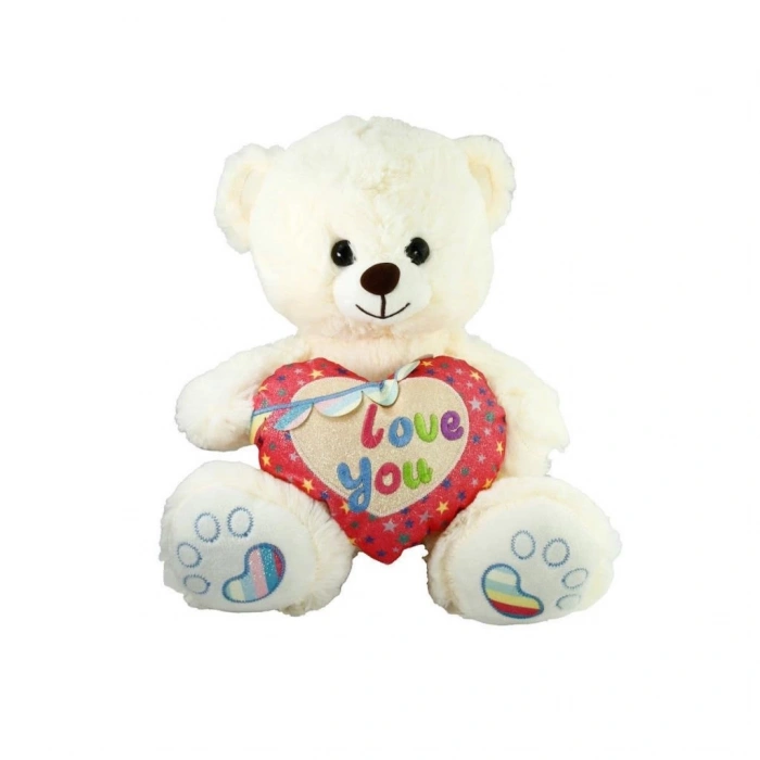 PJH2324  Peluş Kalpli Ayı Love You 30 cm -Vardem