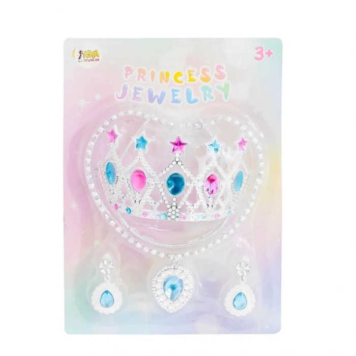 Mey İthalat® Prenses Tacı ve Takı Seti