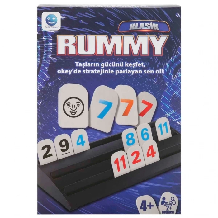 Mey İthalat® Smile Games Klasik Rummy Kutu Oyunu S00004595