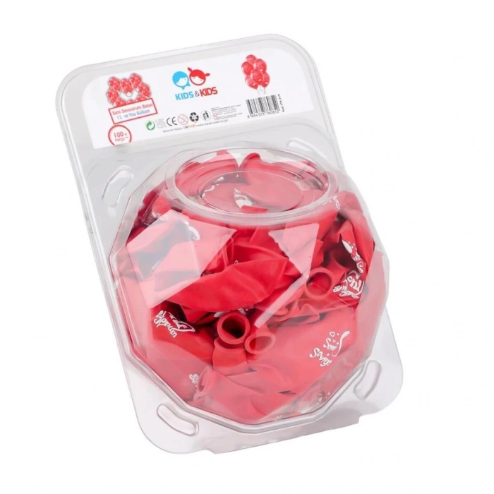 Mey İthalat® STR-119 Seni Seviyorum Balonu 100lü