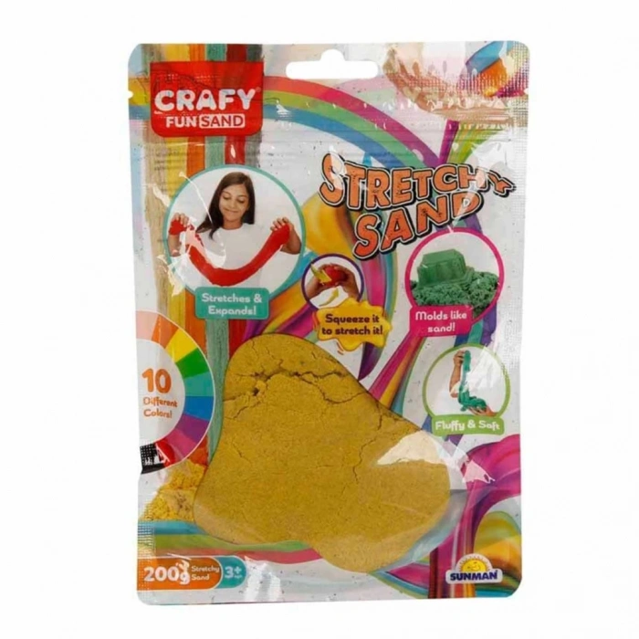 Mey İthalat® Streç Oyun Kumu Sarı 200 gr