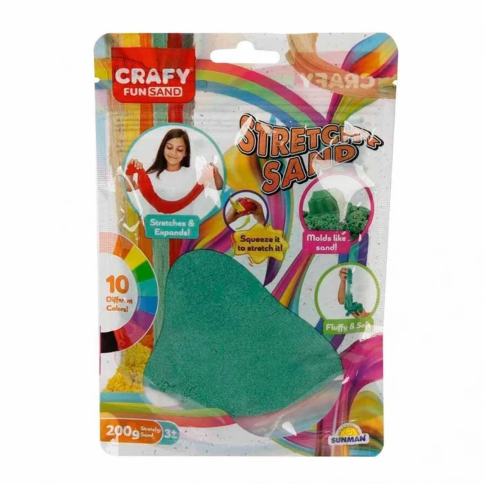 Mey İthalat® Streç Oyun Kumu Yeşil 200 gr