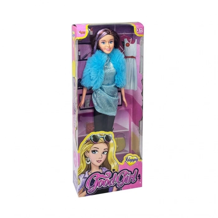 Mey İthalat®  WG-66771  Parlak Drape Elbiseli Bebek 29 cm -Vardem