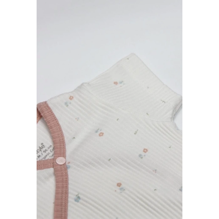 Bistyle Bloom Rose 2li Yarım Kol Badi 17119 Ekru Gül Kurusu