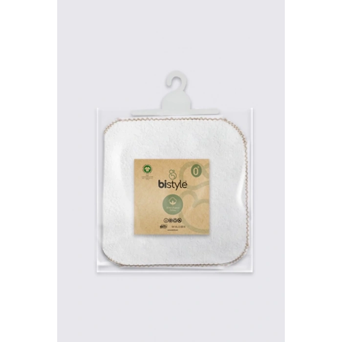 Bistyle Organik 28x28 6Lı Havlu Mendil 90105 Ekru