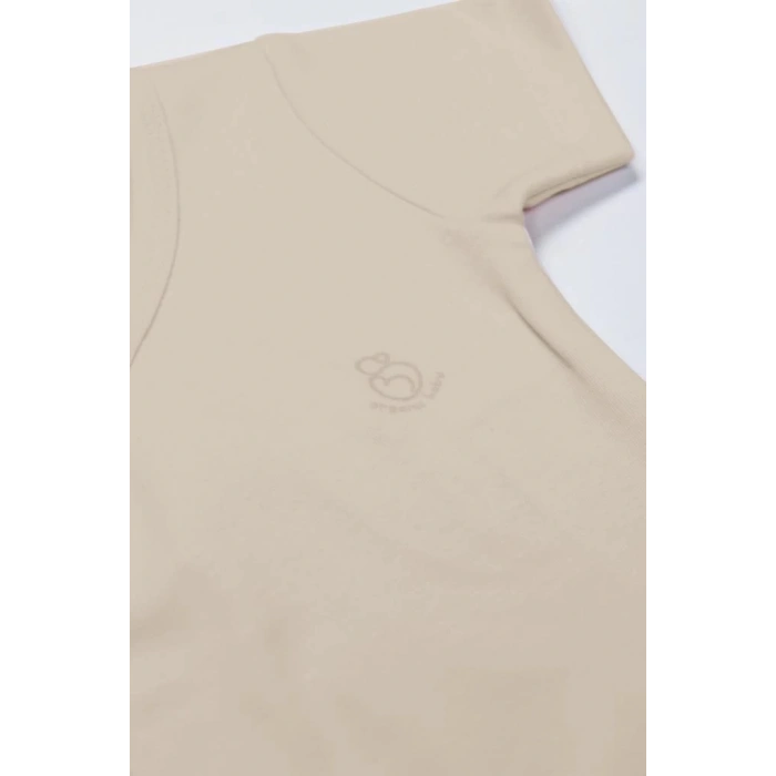 Bistyle Organik Natural Basic Style Kruvaze Yarım Kol Body BS17101 Bej