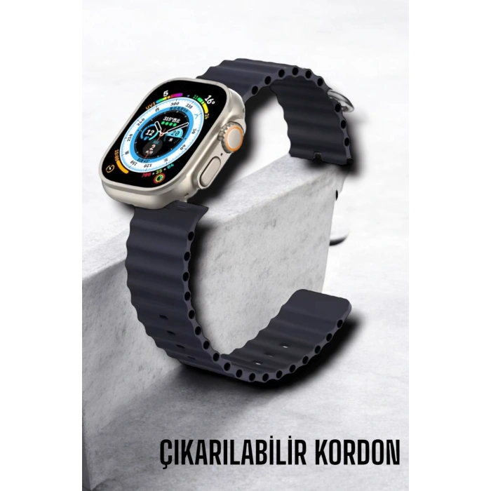 Mey İthalat® Bluetooth Bağlantılı Nabız, Kan Basıncı, Oksijen Ölçer Akıllı Saat