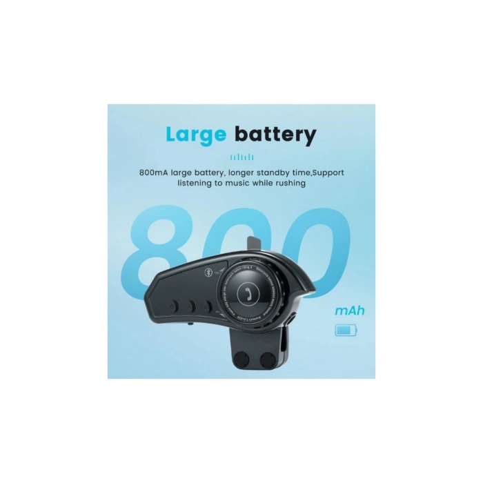 Bt35 Kask Kulaklık Bluetooth 5.0 Motosiklet Interkom Su Geçirmez Kablosuz Kulaklık