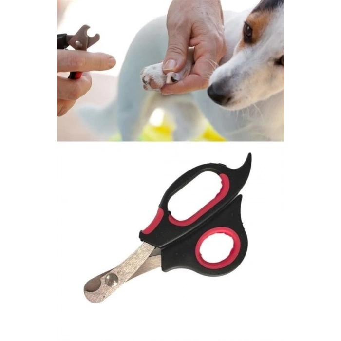 Büyük Irk Köpek Kedi Çelik Uçlu Evcil Hayvan Tırnak Makası Pati Bakım Aleti Ergonomik Kaymaz